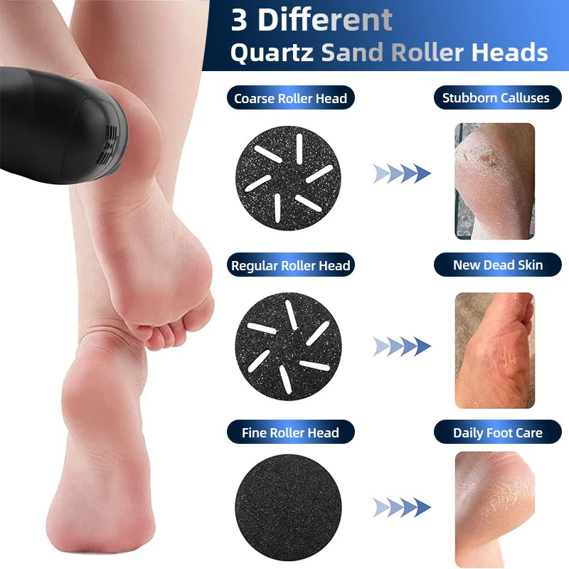 Electric Pedicure Tools Dead Hard Skin Care Callus Leg Heels Remover Hard Cracked File for Heels Grinding Pedicure Beauty Care