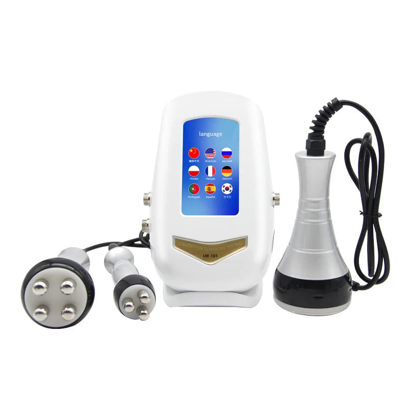 40K 3-in-1 Ultrasonic Body Shaping Instrument Negative Pressure Slimming Beauty Massage  Facial Care Beauty Salon Dedicated