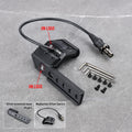 Tactical PLHV2 Flashlight High Power Scout Light Modlit PLH - V2 Hunting Weapon1 Lamp UNIT Offset Switch For 20mm Picatinny Rail - memorylane shop