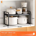 Retractable Kitchen Countertop Shelf – Adjustable Microwave & Oven Rack Organizer