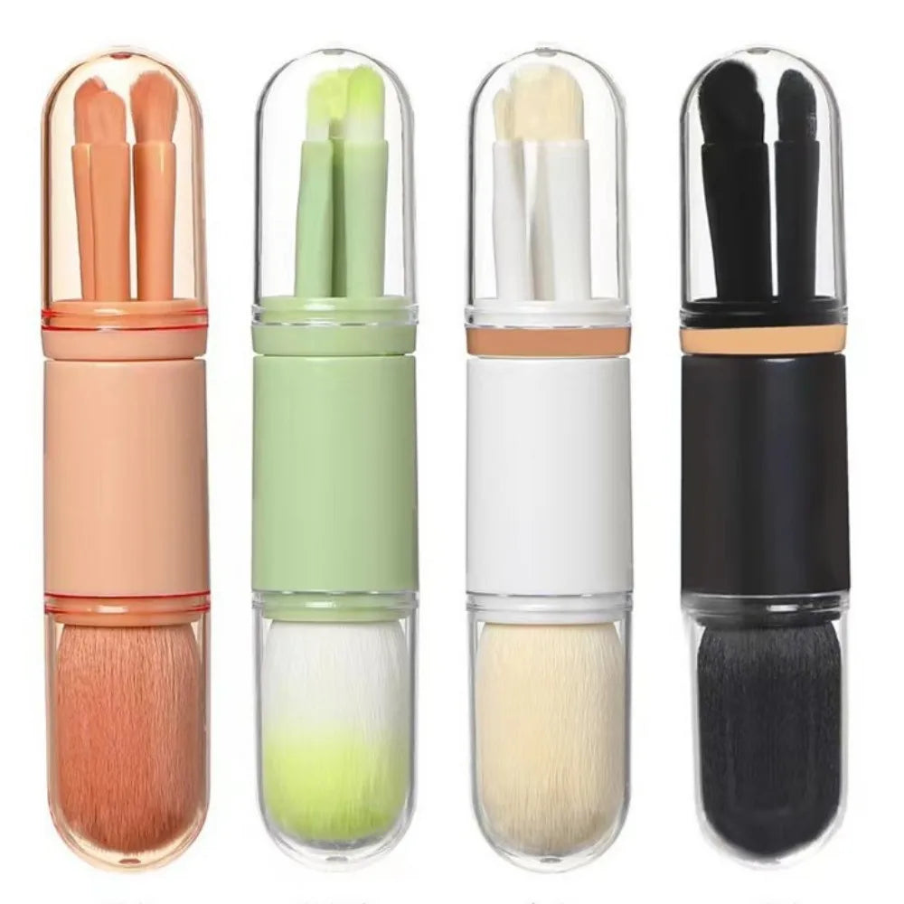 4-in-1 Makeup Set Beauty Tools Mini Set Brush Skin Tone Telescopic Brush Portable Makeup Brush beauty tools