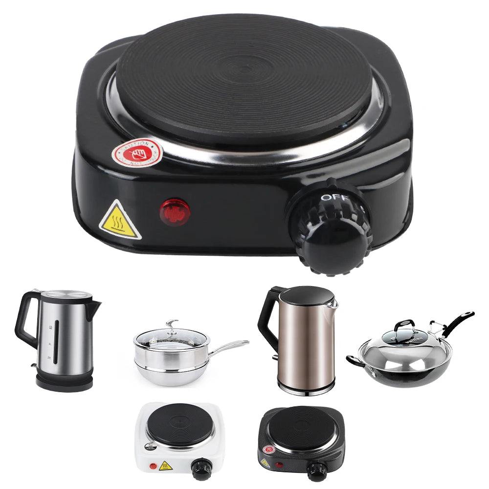 Mini Electric Cooker Plate 500W – Portable Heating Stove for Milk, Coffee & More