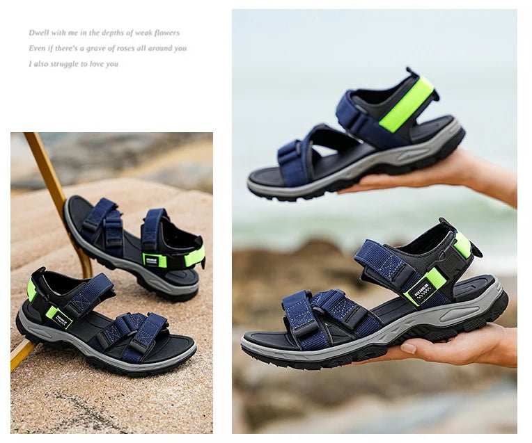 Summer Men's Sandals Trendy Casual Outdoor Sport Shoes for Holidays Beach Breathable Wear - Resistant Hiking & Walking Sandals - memorylane shop