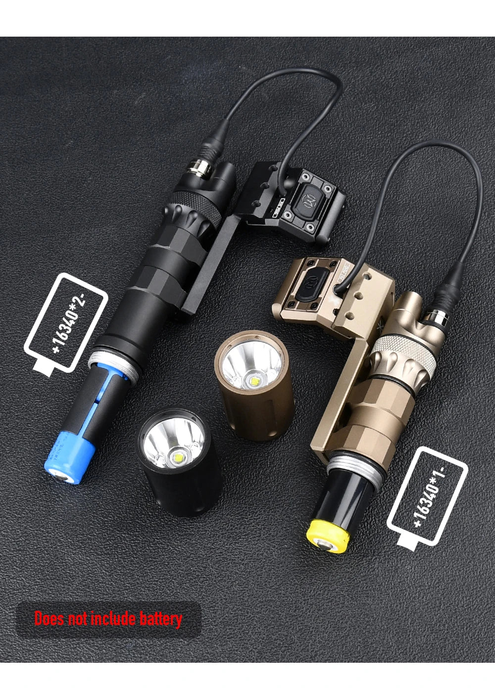 Tactical PLHV2 Flashlight High Power Scout Light Modlit PLH - V2 Hunting Weapon1 Lamp UNIT Offset Switch For 20mm Picatinny Rail - memorylane shop