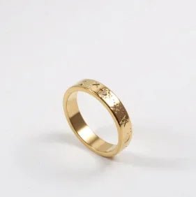 Stainless Steel Ring for Women Inlaid Zircon Rings Waterproof Romantic Fashion Jewelry - memorylane shop