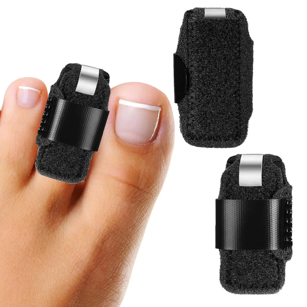 Left Right 2Pcs Toe Splint Straightener Hammer Separator Corrector Crooked Fingers Claw Stabilizer Corrector Pain Relief - memorylane shop