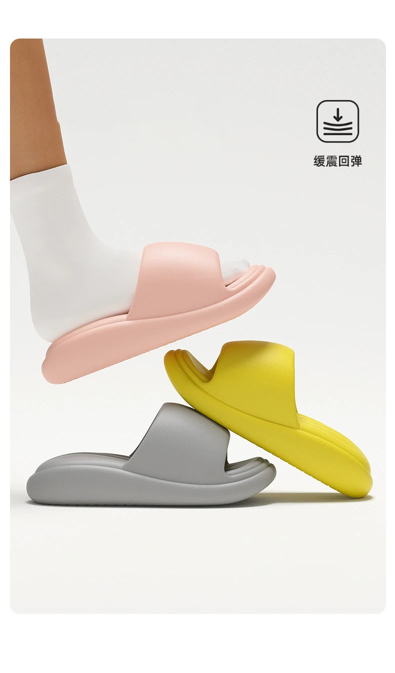 Women's Summer Sandals - Breathable Anti-Slip Platform Slippers, Odor-Resistant Bath & Beach Slides for Indoor/Outdoor