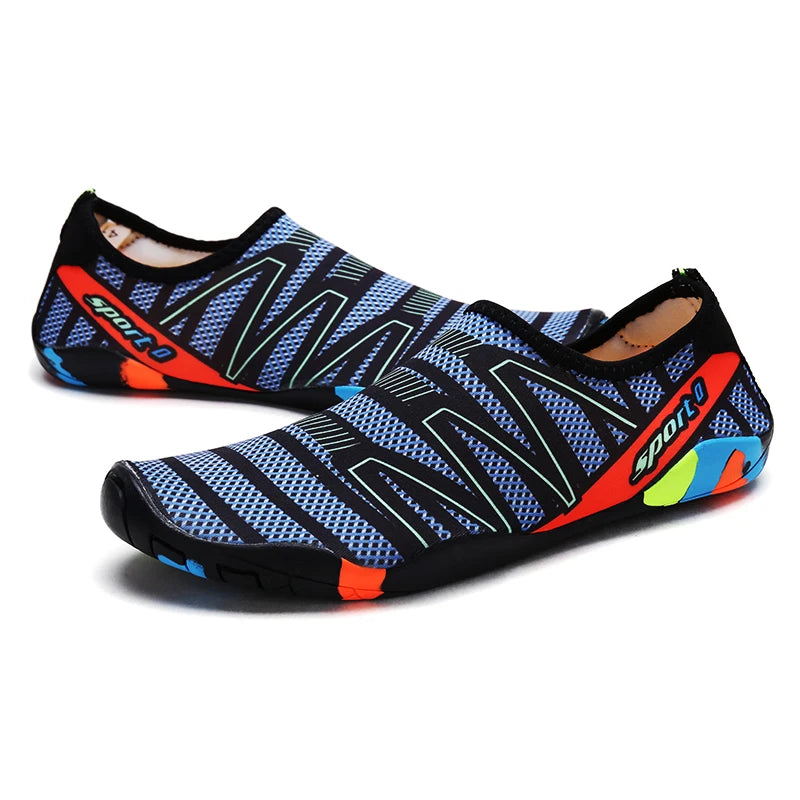 New Unisex Lager Size Unisex Outdoor Aqua Shoes Couples Vacation Beach Barefoot Swimming Shoes Indoor Fitness Gym Shoes35-46#