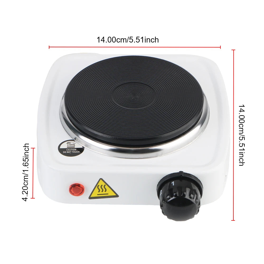 Mini Electric Cooker Plate 500W – Portable Heating Stove for Milk, Coffee & More