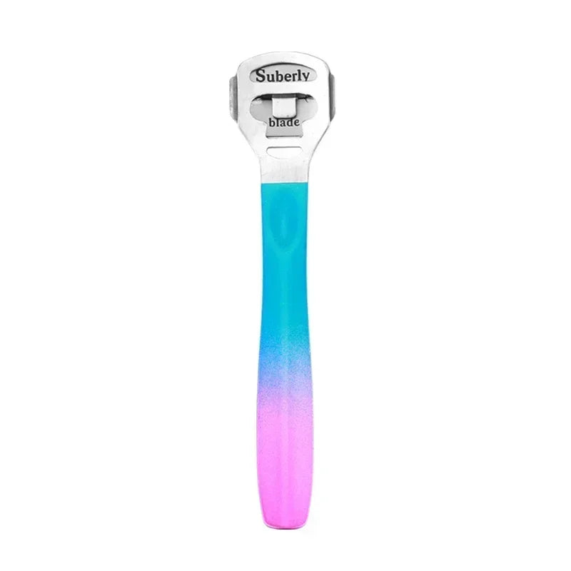 Foot Care Tools - Pedicure Dead Skin and Callus Remover, Foot Scrubber with Sandpaper and Wooden Handle