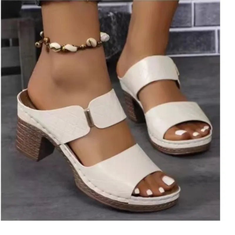Summer Sandals Shoes Women Elegant Sandals Woman Slides Women Shoe Wedge Shoes Woman Breathable Footwear Female Slippers Woman - memorylane shop
