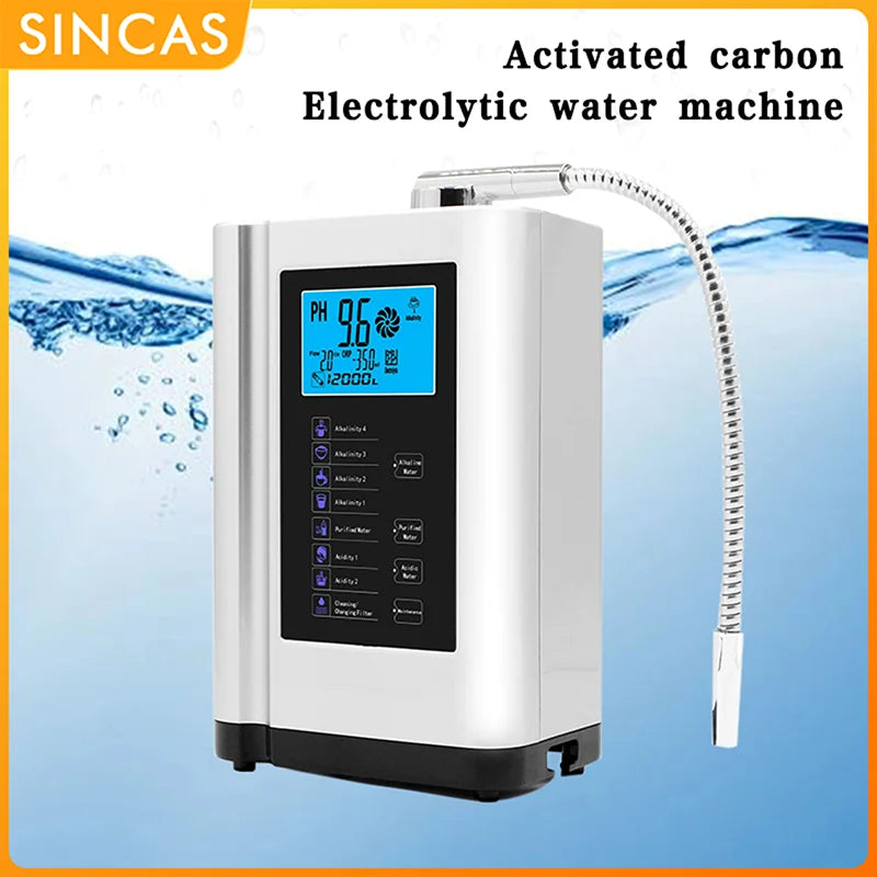 Alkaline Water Ionizer Hydrogen Generator Machine Purifier,Produces Ph 3.5-10.5 Alkaline Acid Water Water Filter System For Home