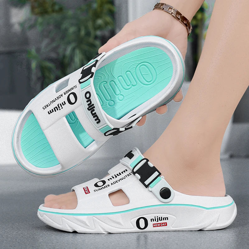 Summer Sandals for Men and Women, Dual-Use Beach Shoes, Soft-Soled Anti-Odor Slippers