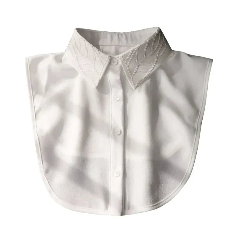 Women's Vintage Lace Front Tie Detachable Collar