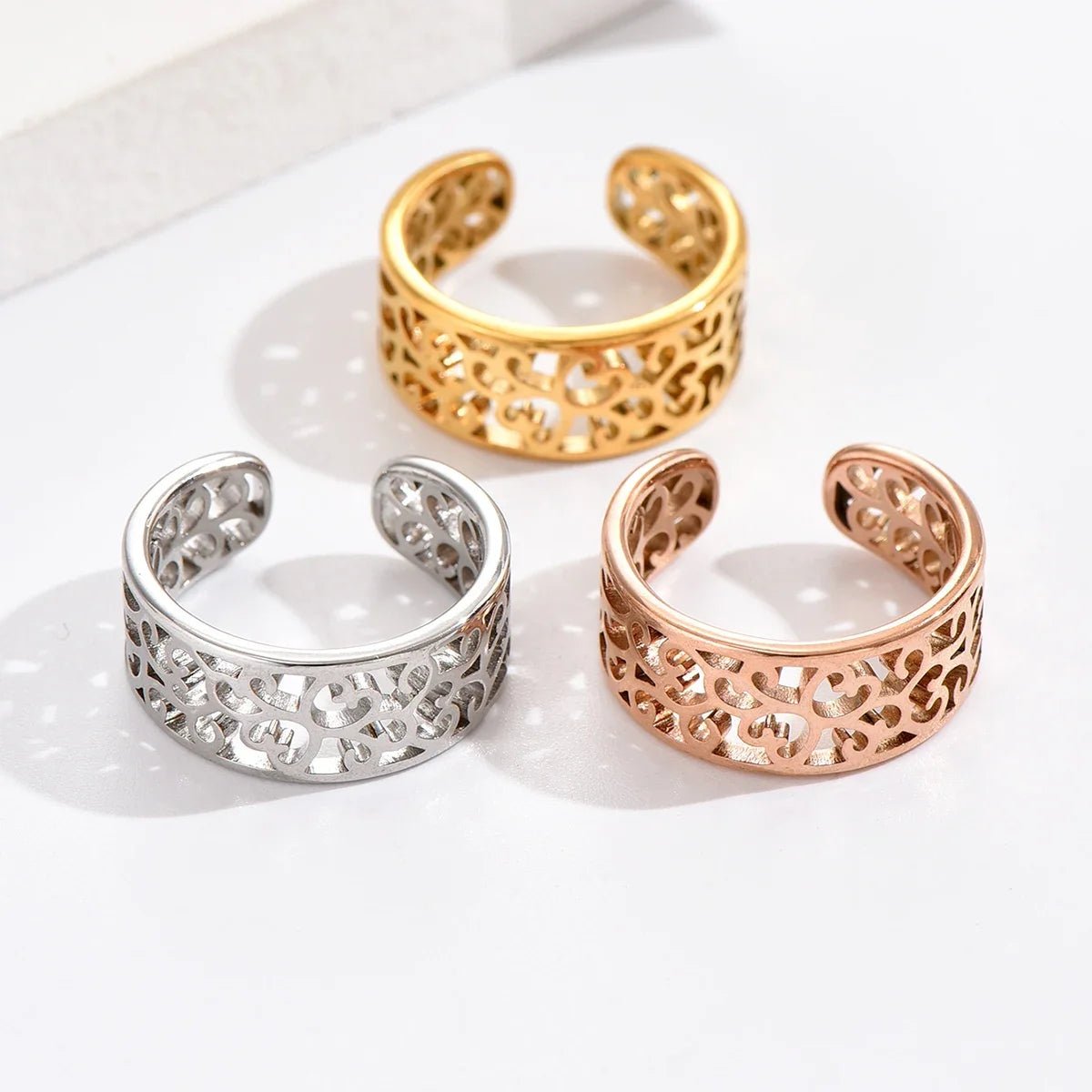Summer Fashion Foot Leg Beach Stainless Steel Toe Rings - 3pcs Hollow Arrow Head Rings for Women summer toe ring - memorylane shop