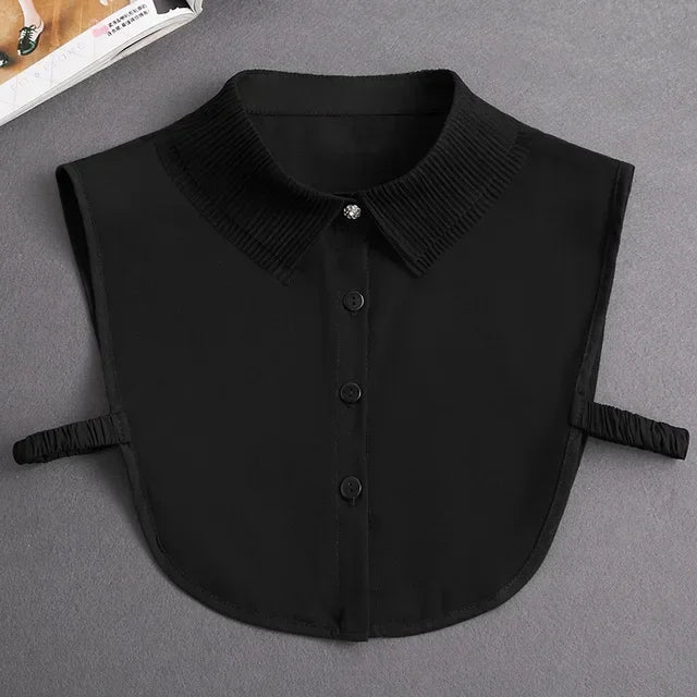 Women's Vintage Lace Front Tie Detachable Collar