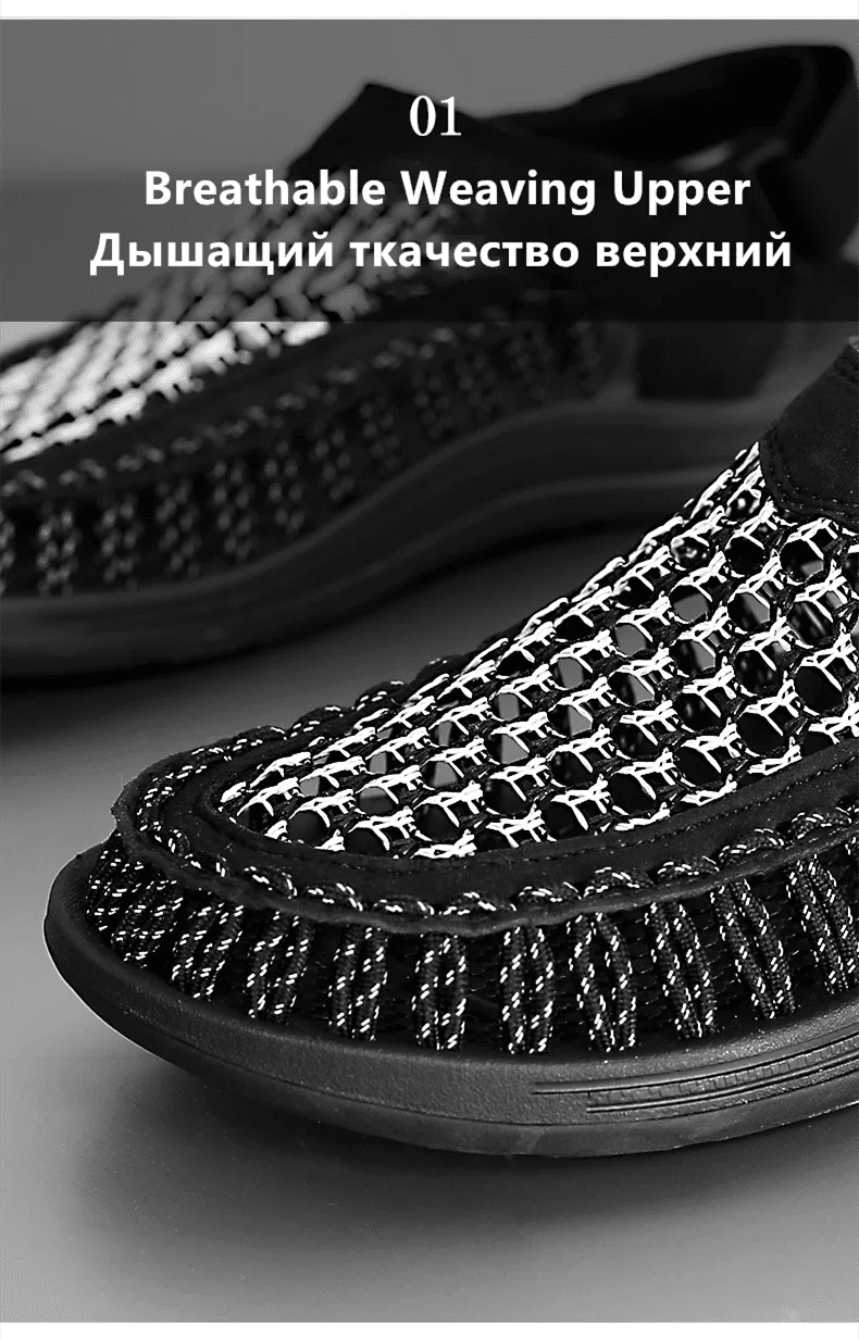 Summer New Sandals Men's Brand Designer Fashion Casual Outdoor Waders Large Size Hand - woven High Quality Beach Sandals For Men - memorylane shop