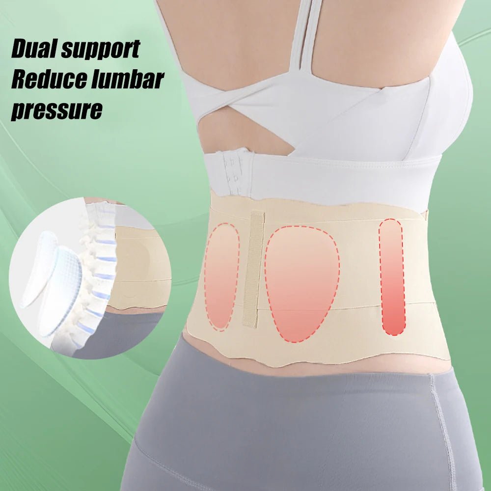 Thin Waist Support Belt for Lower Back Pain Relief, Breathable Lumbar Support Belt for Sciatica,Scoliosis, Herniated Disc,Unisex - memorylane shop