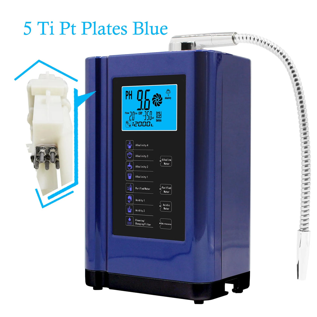 Alkaline Water Ionizer Hydrogen Generator Machine Purifier,Produces Ph 3.5 - 10.5 Alkaline Acid Water Water Filter System For Home - memorylane shop
