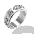 Personality Round Beads Ring Band Small Clear Crystal Zircon Waterproof Stainless Steel Rings Simple Granular Fine Jewelry - memorylane shop