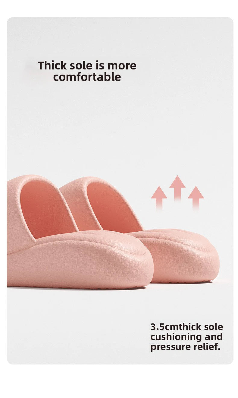 Women's Summer Sandals - Breathable Anti-Slip Platform Slippers, Odor-Resistant Bath & Beach Slides for Indoor/Outdoor