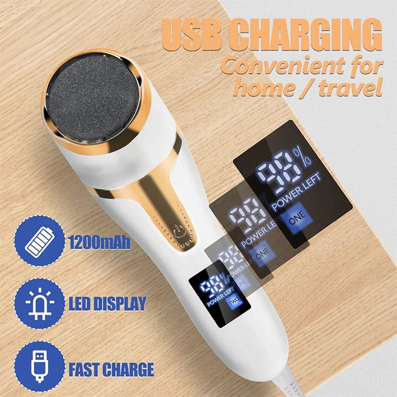Electric Pedicure Tools Dead Hard Skin Care Callus Leg Heels Remover Hard Cracked File for Heels Grinding Pedicure Beauty Care