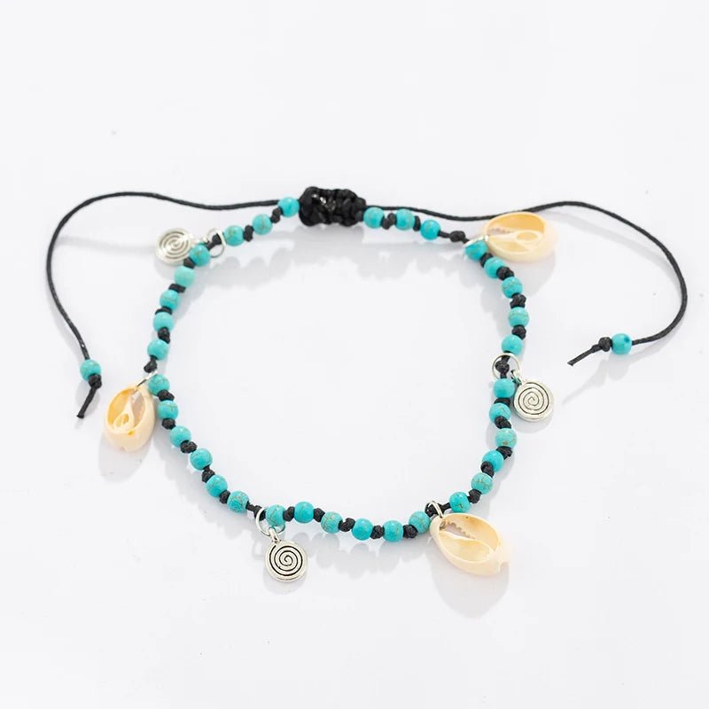 Shell Anklets For Women Beads Shell Foot Jewelry Summer Beach Barefoot Bracelet Ankle On Leg Ankle Strap Bohemian Accessories - memorylane shop
