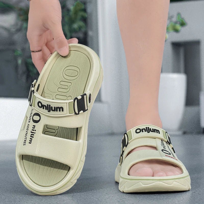 Summer Sandals for Men and Women, Dual - Use Beach Shoes, Soft - Soled Anti - Odor Slippers - memorylane shop