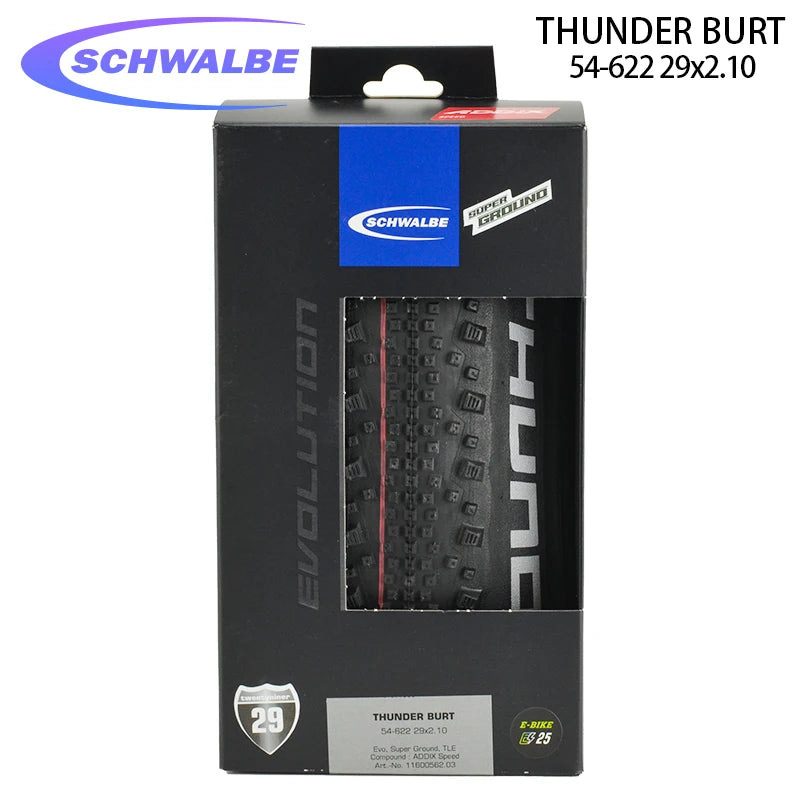 SCHWALBE Original THUNDER BURT 27.5x2.10 29x2.10 Folding Bicycle Tubeless Bike Tire for MTB XC Tracks Off-Road Cycling Parts