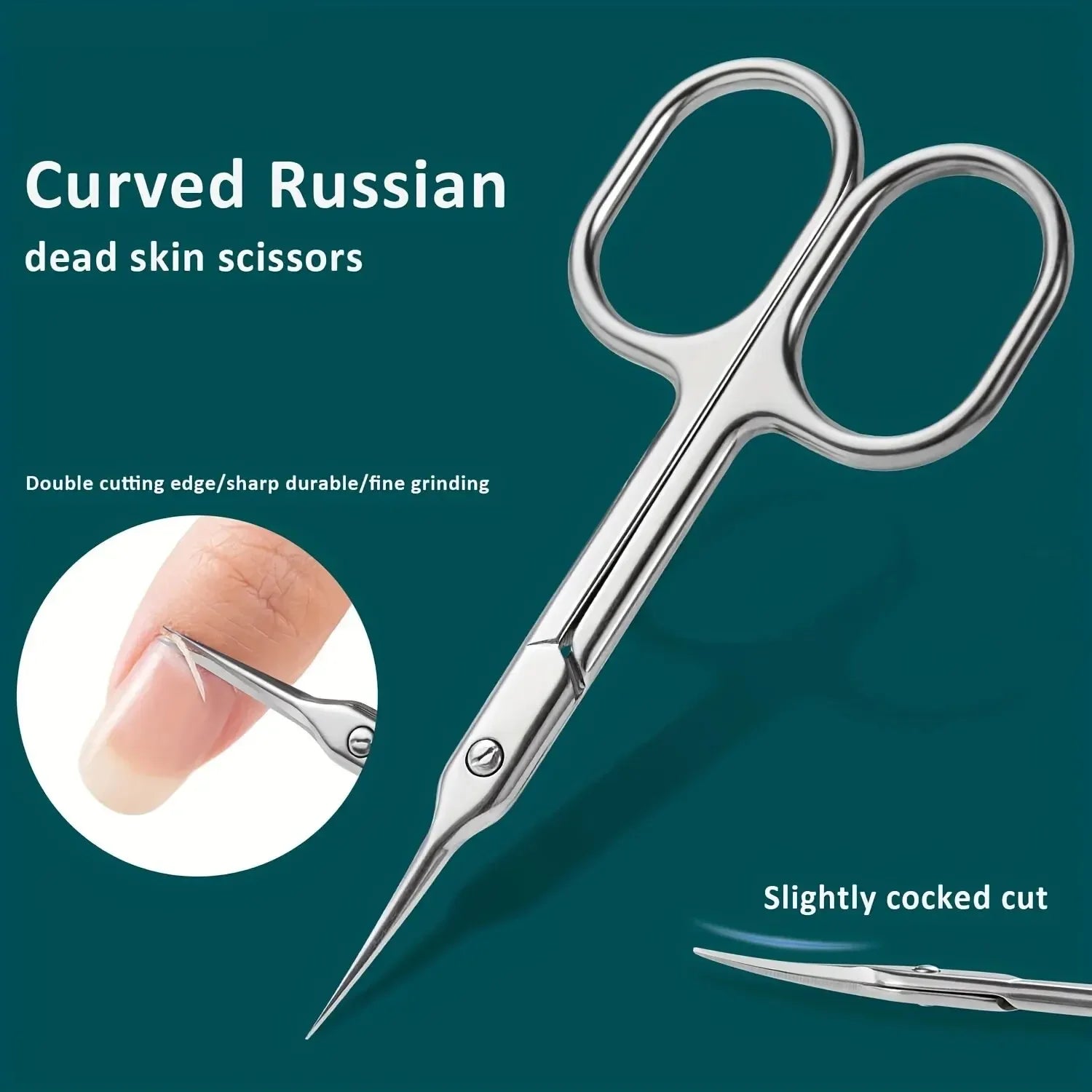 Dead Skin Remover Stainless Steel Curved Tip Thin Blade Cuticle Scissors Nail Clippers Trimmer Manicure Tools Eyebrow Tools - memorylane shop