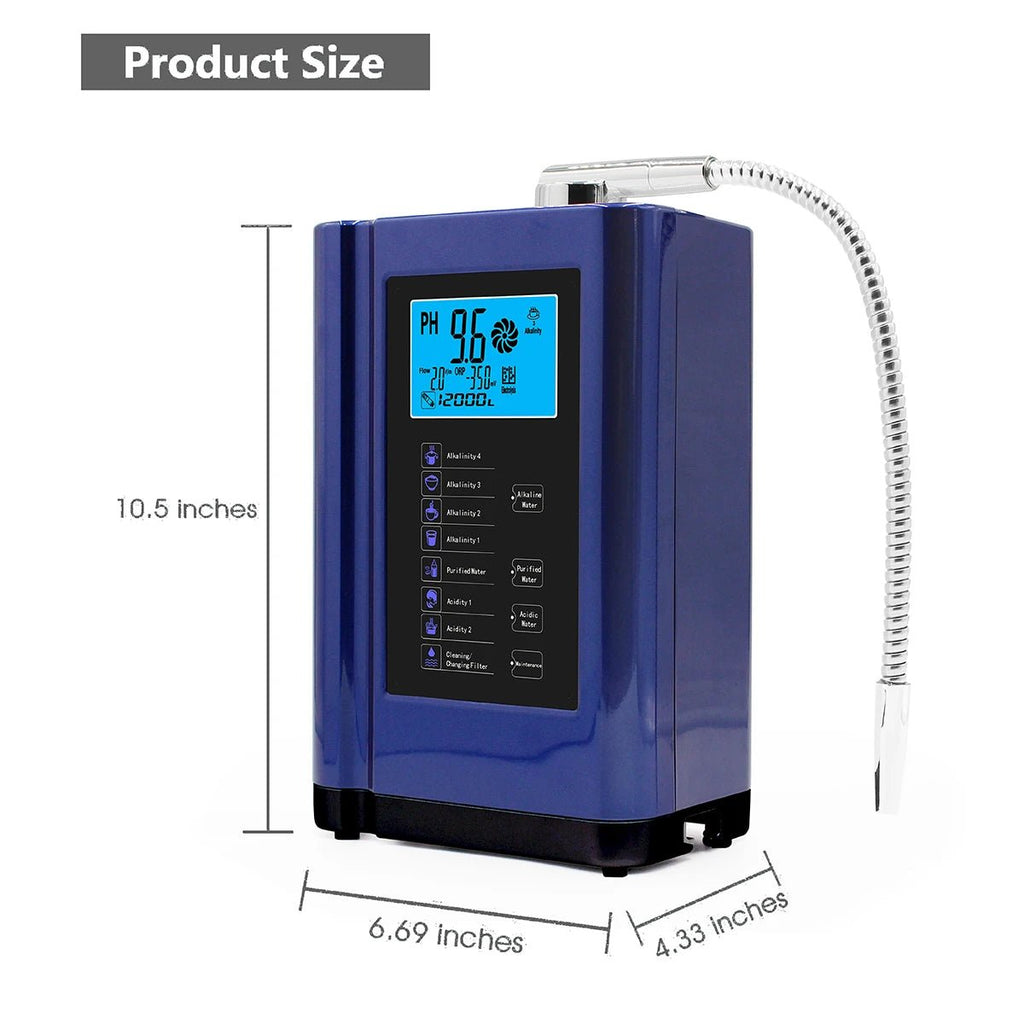 Alkaline Water Ionizer Hydrogen Generator Machine Purifier,Produces Ph 3.5 - 10.5 Alkaline Acid Water Water Filter System For Home - memorylane shop