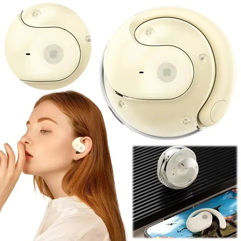 Wireless Bluetooth AI Real - time Language Translation Earphones 144 Languages Ear Hanging Headphone Translator For Busine - memorylane shop