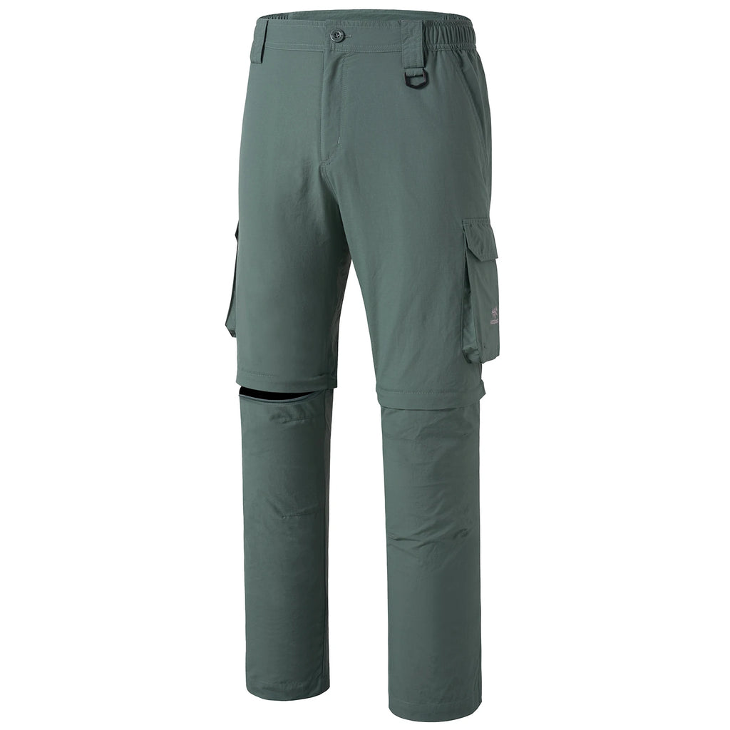 Bassdash Men’s Outdoor Quick Dry Convertible Pants Zip-Off Water Resistant Lightweight Fishing Hiking Cargo Shorts with UPF50+