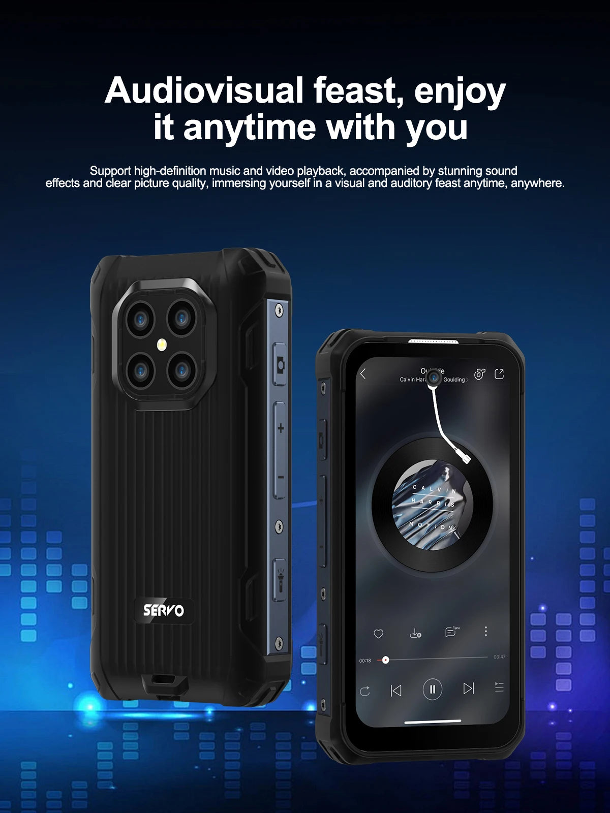 SERVO TANK500 Rugged Smartphone – IP68, 4G LTE, Android 12, 6GB RAM
