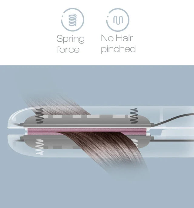 3-in-1 Hair Straightener for Hair Mini Flat Iron Styling Tools & Appliances Brush Beard Salon Hair Curler Professional Hot Comb
