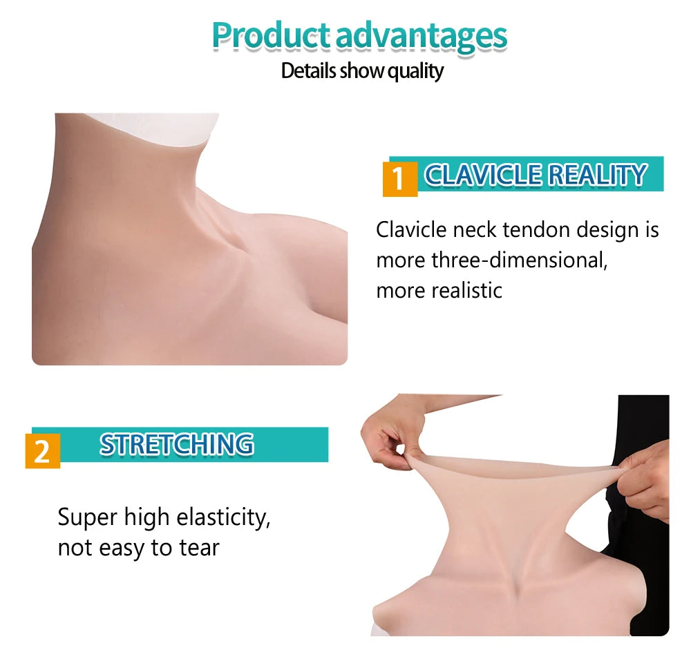 Eyung Realistic Silicone Fake Breast Forms Boobs for Crossdresser Shemale Transgenders Transvestite Mamario De Silicona Breasts