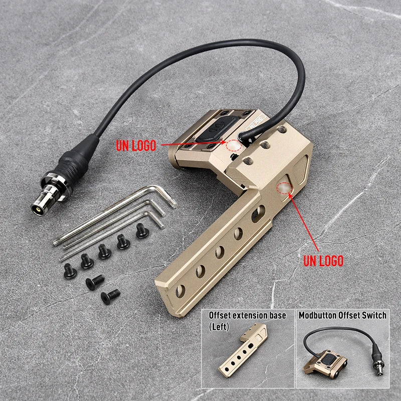 Tactical PLHV2 Flashlight High Power Scout Light Modlit PLH-V2 Hunting Weapon1 Lamp UNIT Offset Switch For 20mm Picatinny Rail