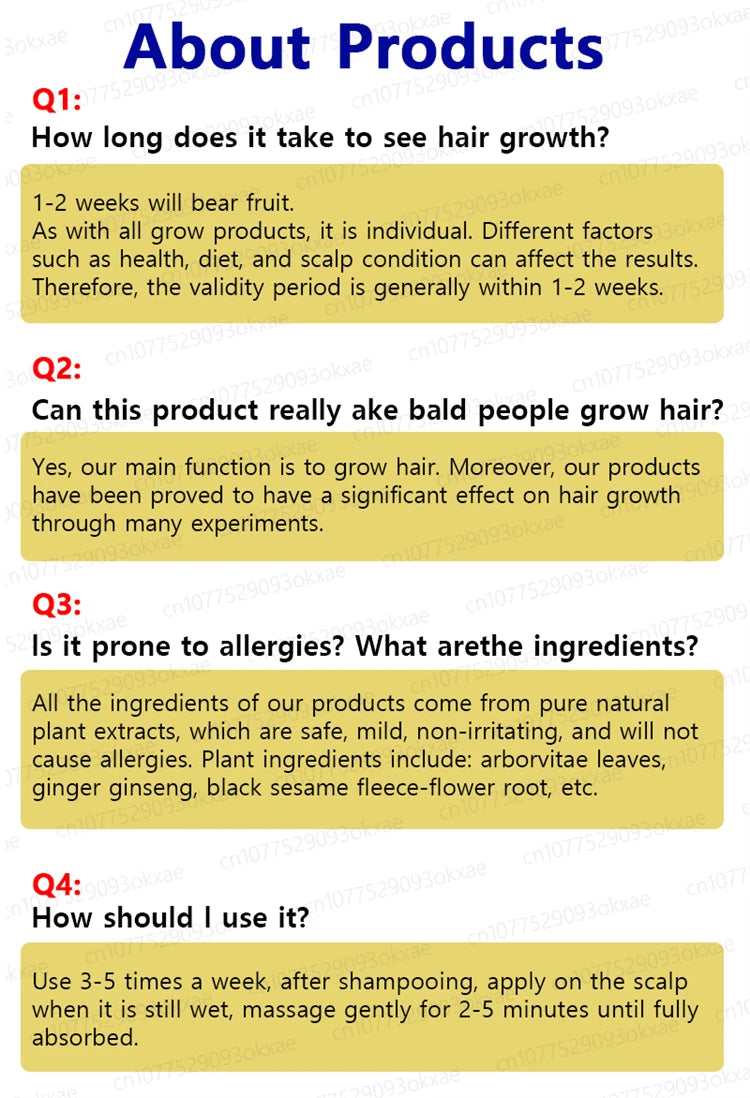 ZKRICARO 0fficial genuine, high quality hair growth essence 0il, scalp care, make hair grow thicker, no more baIIdness
