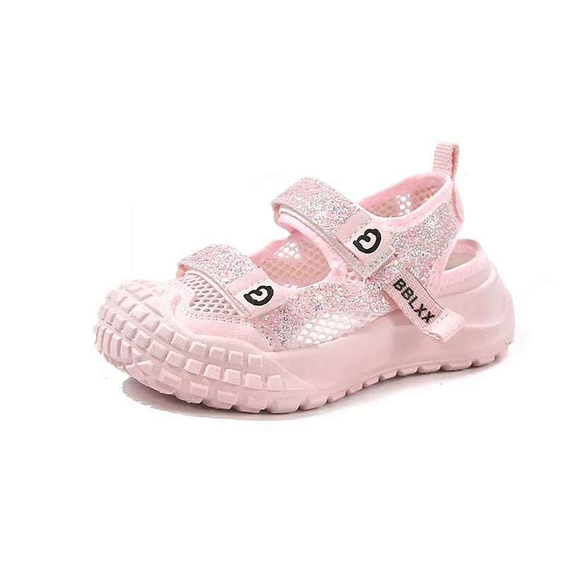 Summer Girls' Sports Sandals Comfortable and Soft Non - Slip and Breathable Outdoor Sports Sandals with Rhinestone Decorations - memorylane shop