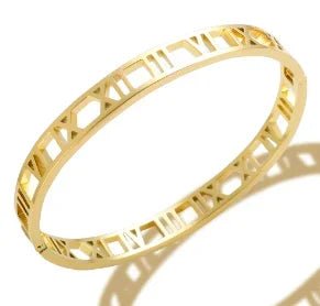 Fashion Simple Stainless Steel 3 Crystal Bracelet Bangle - memorylane shop