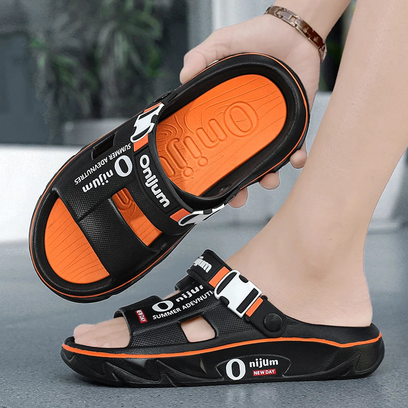Summer Sandals for Men and Women, Dual-Use Beach Shoes, Soft-Soled Anti-Odor Slippers