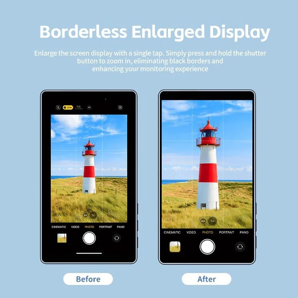 Wireless Magnetic Monitor Screen for Smartphones – Vlog, Live Stream & Selfie