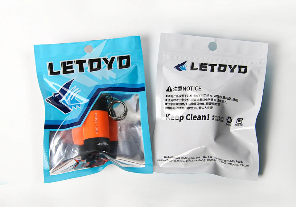 LETOYO UV Flashlights Led Mini USB Light Portable Rechargeable Waterproof Flashlight for squid jig metal jig fishing accessories