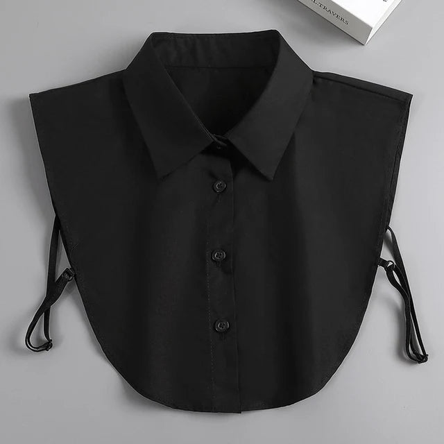 Women's Vintage Lace Front Tie Detachable Collar