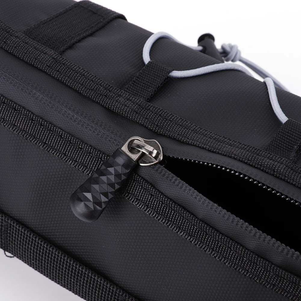 1L Reflective Bicycle Handlebar Bag Front Bike Bags With Adjustable Strap Portable Shoulder Bag For Cycling Road Bike Scooter
