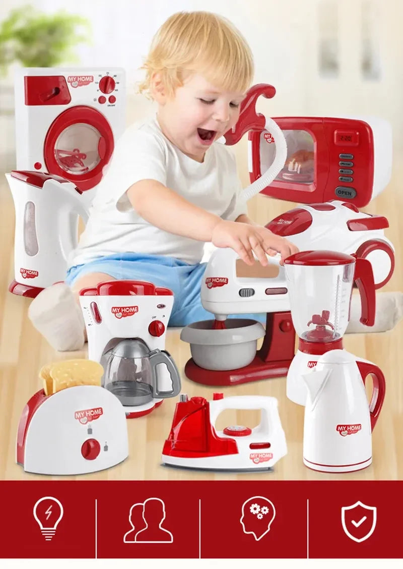 Kids Toy Kitchen Appliances Set – Play Kitchen Accessories for Children
