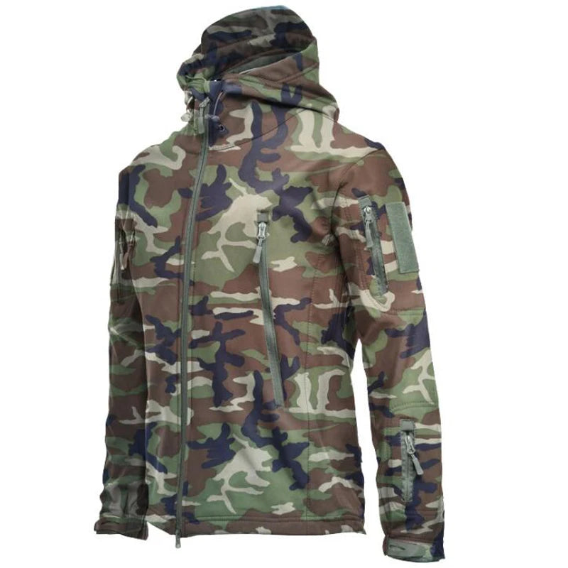 Outdoor Hiking Jacket Shark Skin Soft Shell Outwear Windproof Waterproof Windbreaker Training Tactical Jackets Hunting Clothes