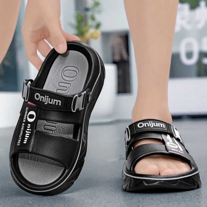 Summer Sandals for Men and Women, Dual-Use Beach Shoes, Soft-Soled Anti-Odor Slippers