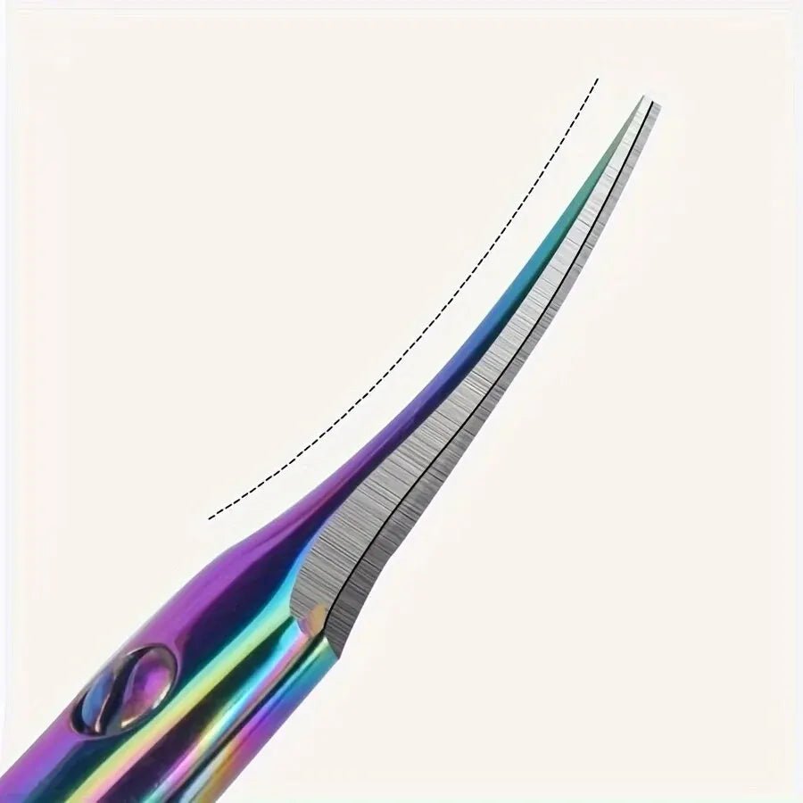 Dead Skin Remover Stainless Steel Curved Tip Thin Blade Cuticle Scissors Nail Clippers Trimmer Manicure Tools Eyebrow Tools - memorylane shop