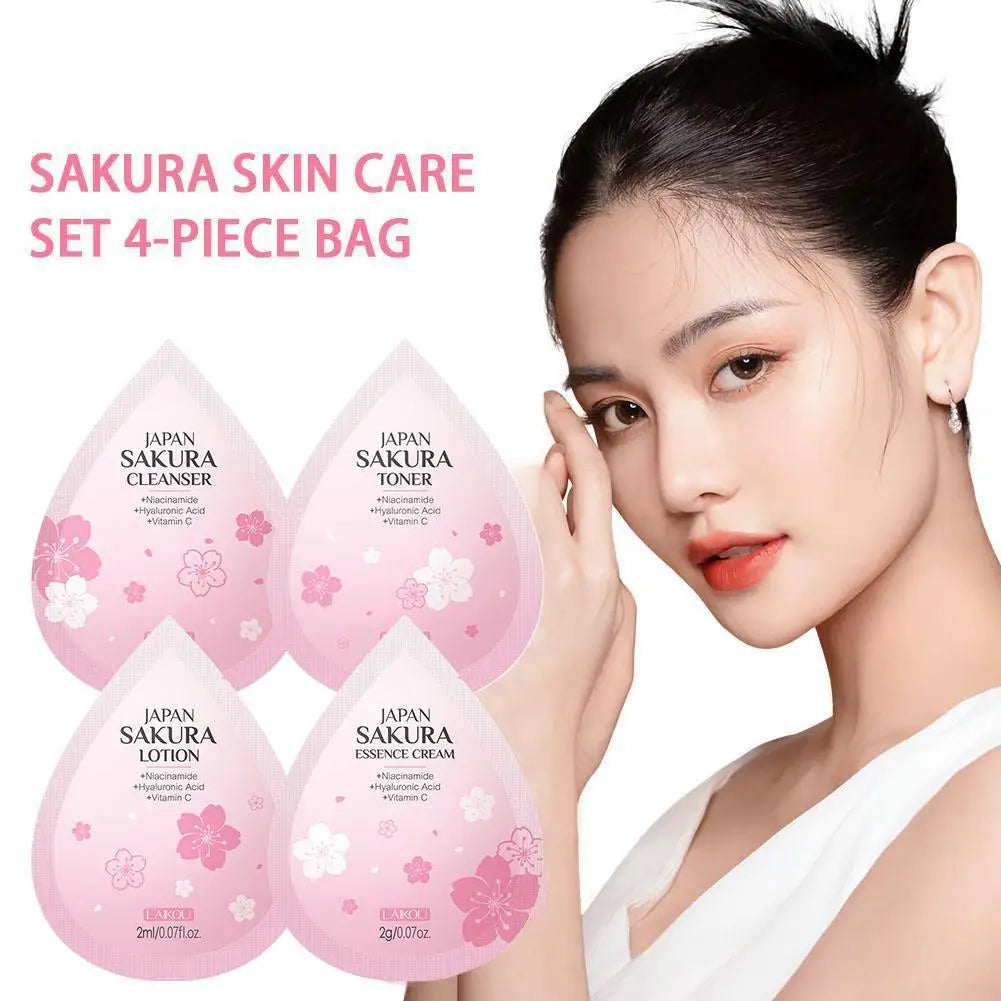 Hydrating Skin Care Set,10pcs Mini Travel Skincare Products,Including Face Wash, Serum, Toner, Lotion,Face Skin Care Routine Kit